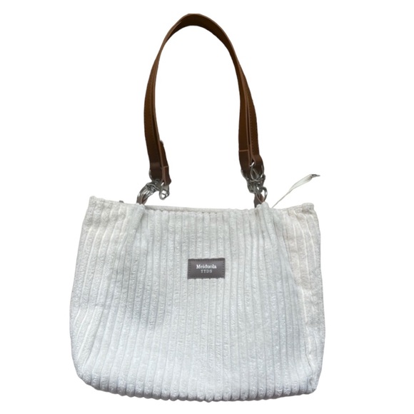 Handbags - Corduroy Velvet Tote Bag
 👜🤍
